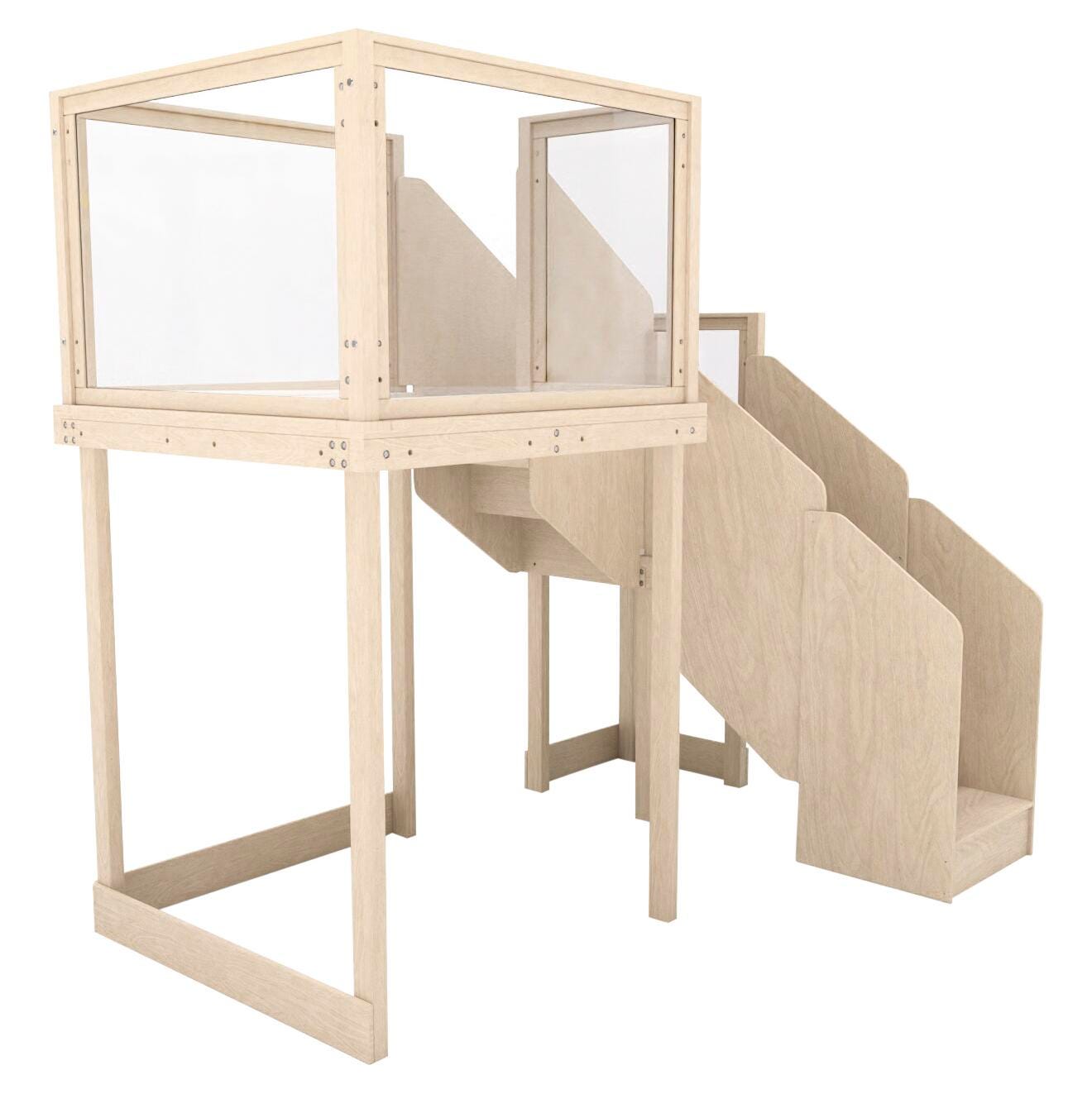 Childcraft Basic Loft with Clear Panels, 94-1/8 x 48 x 88 Inches, Item Number 1571604